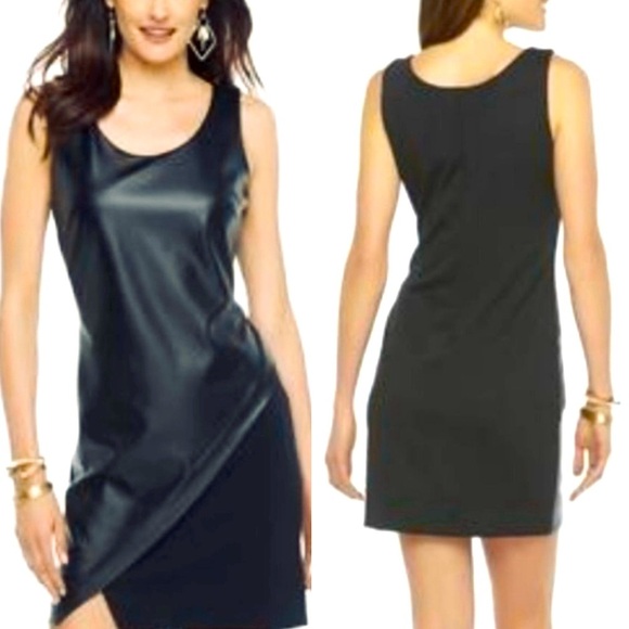 Brand: Metaphor, sleeveless black dress, with skin on the front, size XL - Picture 1 of 11